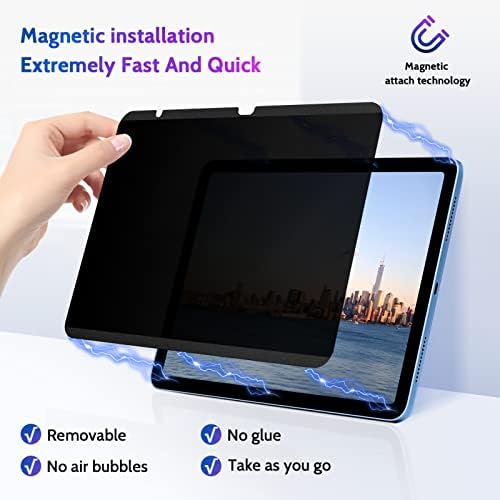 Peslv Magnetic Privacy Screen Protector for iPad 11th A16 & iPad 10th - Image 2