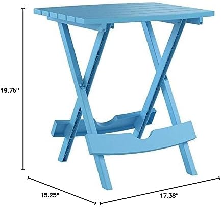 Adams Manufacturing 8500-21-3700 Plastic Quik-Fold® Side Table, Pool Blue - Image 3