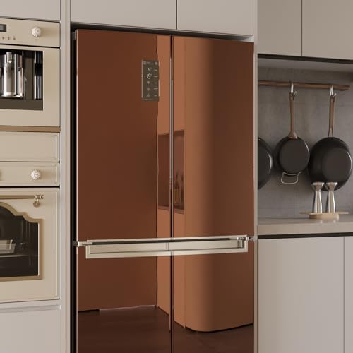 VaryPaper 15.7''x78.7'' Brown Mirror Contact Paper Peel and Stick Mirror Wallpaper Flexible Self Adhesive Mirrored Vinyl Sheet for Crafts Cabinets Home Decor Cuttable Reflective Mirrored Wall Stickers - Image 2