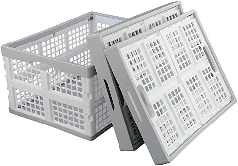 Vababa 28 L Plastic Collapsible Storage Bins, Set of 3 by Vababa