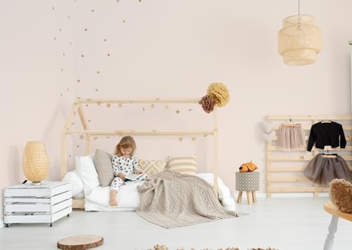Peel and Stick Wallpaper Solid Color Nude Contact Paper Matte Wall Paper for Bedroom Bathroom Beige Wallpaper Removable Self-Adhesive Kitchen Wall Decor Vinyl Roll 17.3" x 197" - Image 6