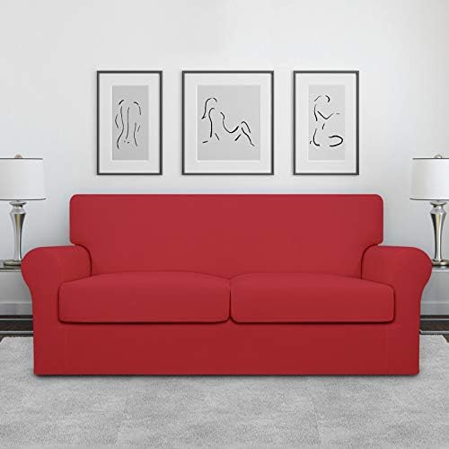 Easy-Going Stretch Oversized Loveseat Couch Cover for 2 Cushion Washable - Image 2