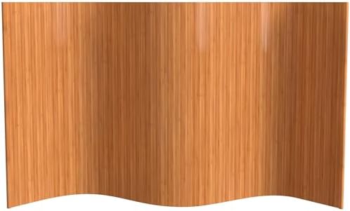 Red Lantern 4 ft. Short Bamboo Wave Screen - Natural by RedLantern