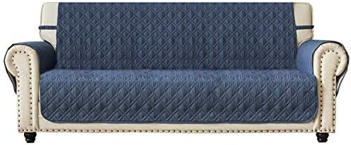 Ameritex Couch Sofa Slipcover 100% Waterproof Nonslip Quilted Furniture Protector Slipcover for Dogs, Children, Pets Sofa Slipcover Machine Washable (Blue, 68") by Ameritex