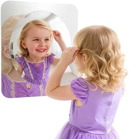 Geiserailie 1 Pc Sensory Wall Bubble Mirrors, 10 x 10 Inch, CPC Certified by Geiserailie