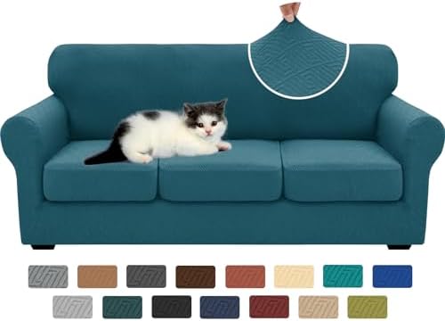 XINEAGE 4-Piece Stretch Sofa Cover, Washable Couch Covers for Dog by XINEAGE