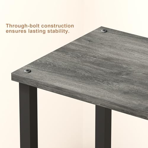 TUTOTAK End Table, Set of 2, Side Table, Nightstand, 2-Tier Storage Shelf - Image 6