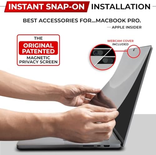 SightPro Magnetic Privacy Screen for MacBook Pro 13 Inch (2016, 2017, 2018, 2019, 2020, 2021, 2022, M1, M2) Patented Removable Laptop Privacy Filter Shield and Protector - Image 3