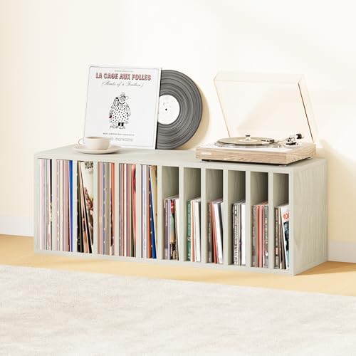 IOTXY DIY Modular Cubby Bookcase - Stackable 12-Cube Open Bookshelf, Oak - Image 2