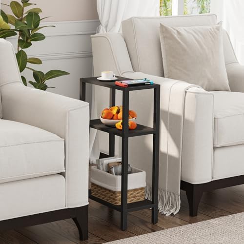 TUTOTAK Narrow Side Table, 3-Tier Small End Table for Couch - Image 3