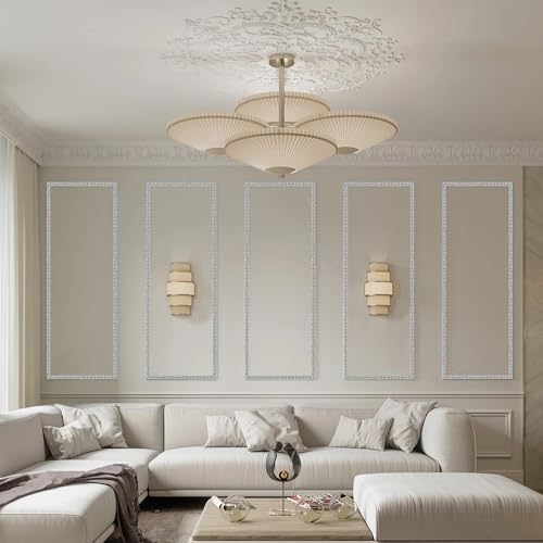 0.8" x 49.2FT Silver Peel and Stick Crown Molding Trim (3 Pack) - Flexible Molding for Multi-Room Wall and Mirror Accents - Image 6