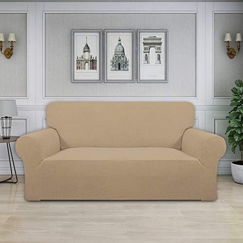 Easy-Going Stretch Oversized Loveseat Couch Covers Washable Sand - Image 2