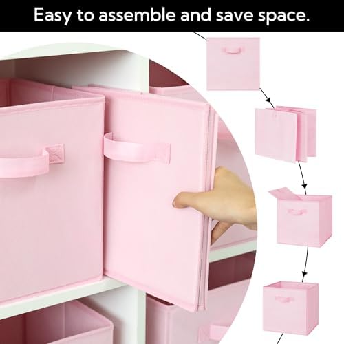 Cupic Cupid 6-Pack 11x11 Storage Cubes, Cube Storage Organizer, Pink - Image 7