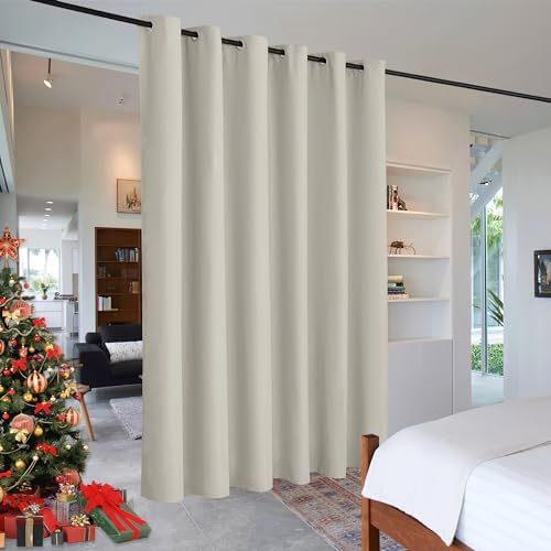 RYB HOME Extra Wide Curtains for Bedroom Closet Office Living Room Divider by RYBHOME
