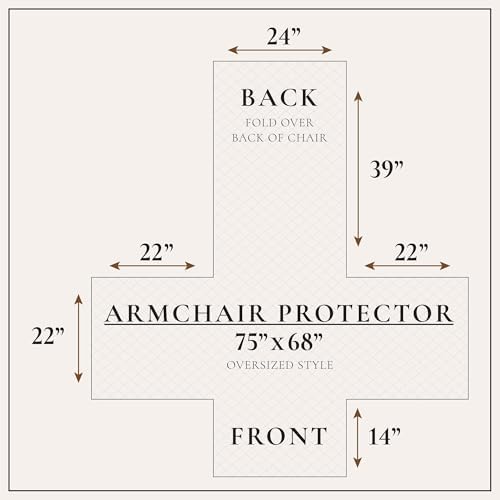 Great Bay Home Reversible Patchwork Chair Cover - Washable Slipcover Furniture Protector with Elastic Straps - Perfect for Kids & Pets - Box-Stitched Detail (Burgundy) - Image 3