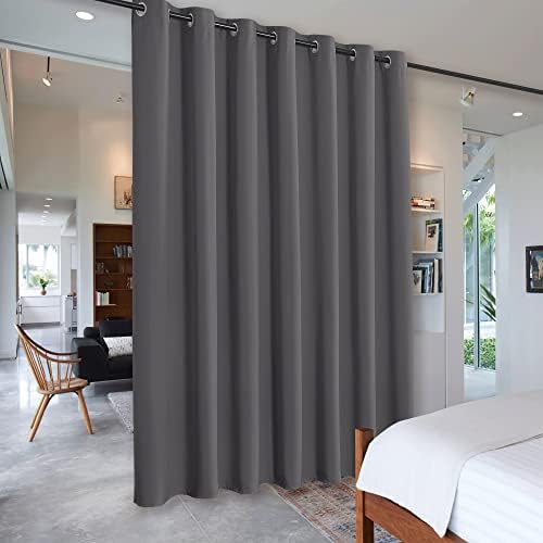 RYB HOME Privacy Curtain for Sliding Glass Door Locker Room Basement Closet by RYBHOME