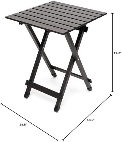 SUNNYFEEL Folding Camping Table - Lightweight Aluminum Portable Picnic Table for Cooking, Beach, Hiking, Travel, Fishing, BBQ, Indoor Outdoor Small Foldable Camp Tables - Image 2