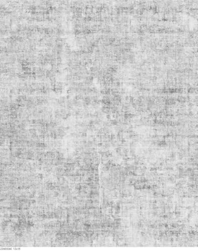 12x15 Area Rug for Living Room – Extra Large Modern Neutral Abstract Washable Carpet, Soft Low Pile Non-Slip Stain-Resistant Oversized Rug for Bedroom Dining Room Home Office (Light Grey) by ZHXXUJ