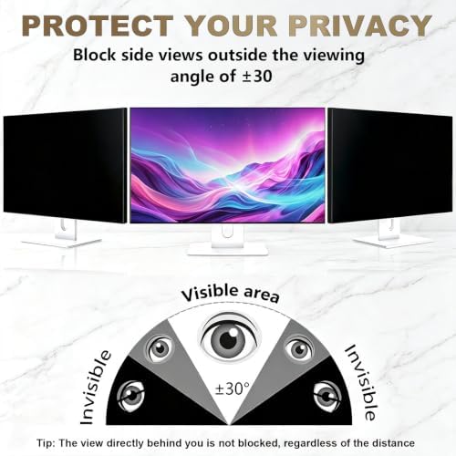 1 Pack Nano Suction Border Privacy Screen for 32 Inch Computer Monitor - Image 5