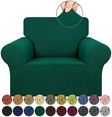 KEKUOU Stretch Chair Sofa Slipcover, Single Couch Cover,Hunter by KEKUOU