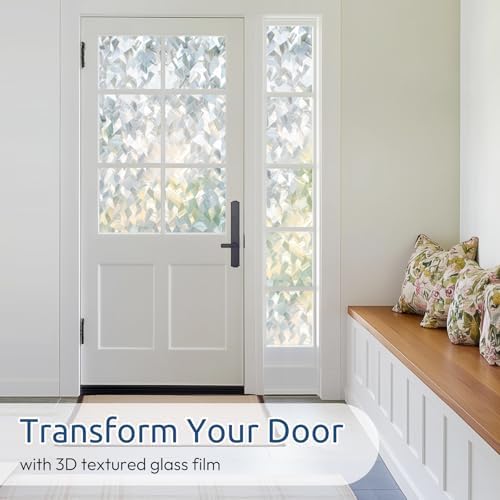rabbitgoo Window Privacy Film, Crystal Icicles, 23.6" x 118.1" - Image 3