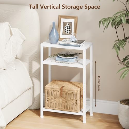 Heybly Small Narrow Side Table for Small Space, Thin Bedside TableHET006WT1 - Image 6