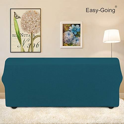 Easy-Going Stretch Couch Covers for Sofa Washable Large Peacock Blue - Image 4