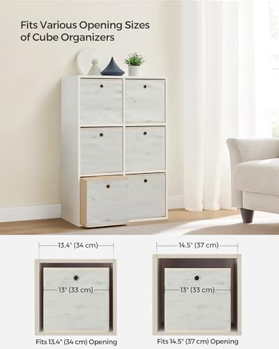 SONGMICS Storage Cubes, Set of 6, 13-Inch Foldable Closet Organizers - Image 4