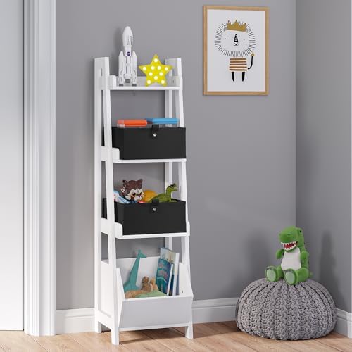 RiverRidge Folding Storage Bins - 2-pack of 5in Tall Black Cubes - Image 2