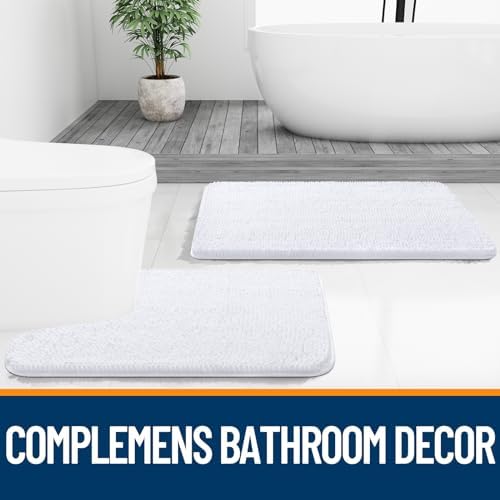 OLANLY Large Bathroom Rugs 70x46, Extra Soft Absorbent Chenille Bath Rugs - Image 7