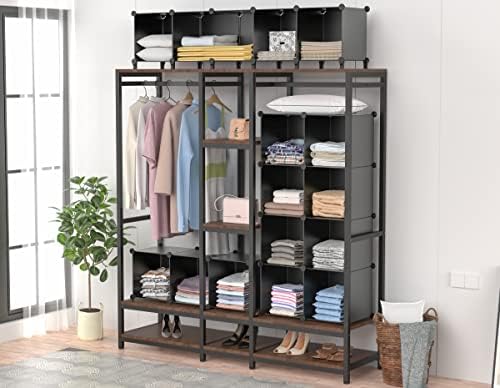 HOMIDEC Closet Organizers and Storage, 12 Cube Storage Organizer, Black - Image 4