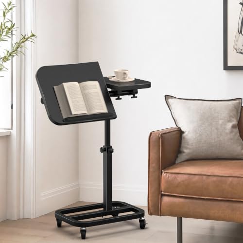 Portable Rolling Over Bed Laptop Desk, Adjustable Height and Tilt for Home - Image 6