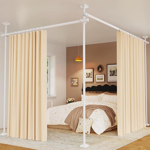Goovilla Room Divider for Room Separation, 4-10ft(H) 28-114inch(W), White by Goovilla