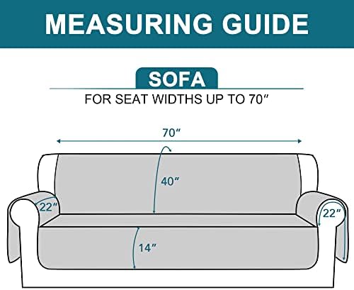 Turquoize 100% Waterproof Sofa Covers Couch Cover for Dogs, Sofa 70" - Image 5
