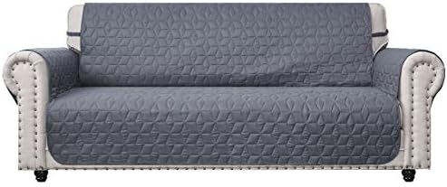 Ameritex Couch Sofa Slipcover 100% Waterproof Nonslip Quilted Furniture Protector Slipcover for Dogs, Children, Pets Sofa Slipcover Machine Washable (Light Grey, 68'') by Ameritex