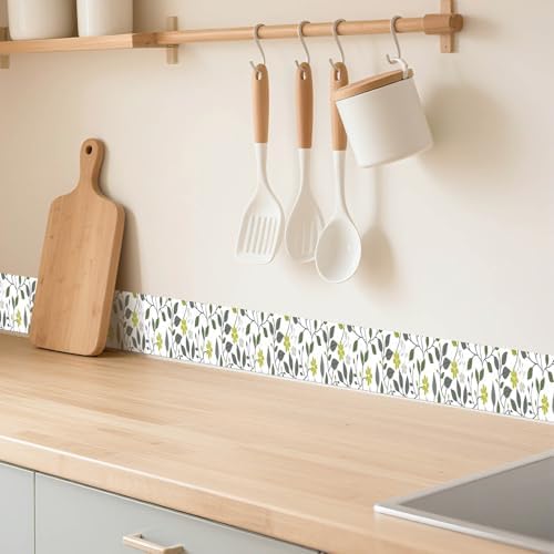 IVN Wallpaper Border Peel and Stick Wall Olive Vine 4x196 Inch - Image 2