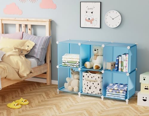 HOMIDEC Closet Organizers and Storage, 9 Cube Storage Organizer, Blue - Image 2