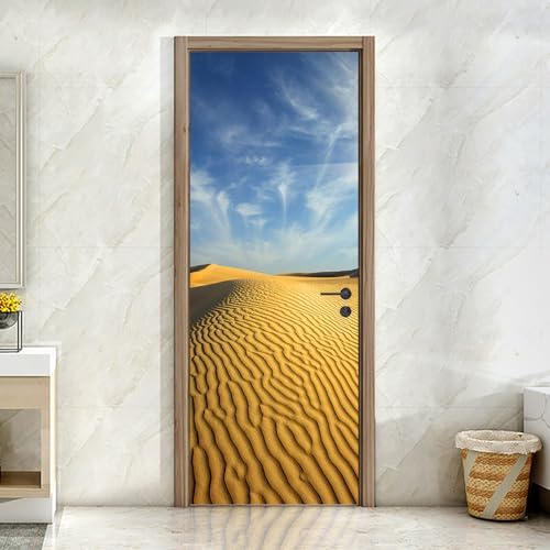 KACOLOR 3D Door Stickers Murals Peel and Stick Removable Door Decals Wallpaper for Home Office Bedroom Living Room Wall Decoration 30.3"W x 78.7"H, SP-F24054 - Image 5