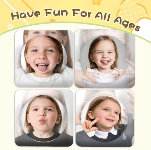Large Shatterproof 10" Acrylic Wall Mirror with LifetimeWarranty, Bubble Lens Easy-Clean Smudge-Resistant Surface, No-Tool Wall Mount for Nursery Daycare Playroom Montessori Classroom, 4PACK - Image 6