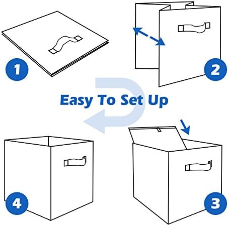 ShellKingdom Storage Bins, Foldable Fabric Storage Cubes And Cloth Storage - Image 6