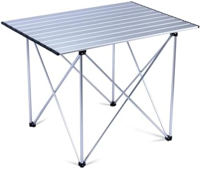 iClimb Ultralight Compact Camping Folding Table (Reinforced Silver - XL) by iClimb
