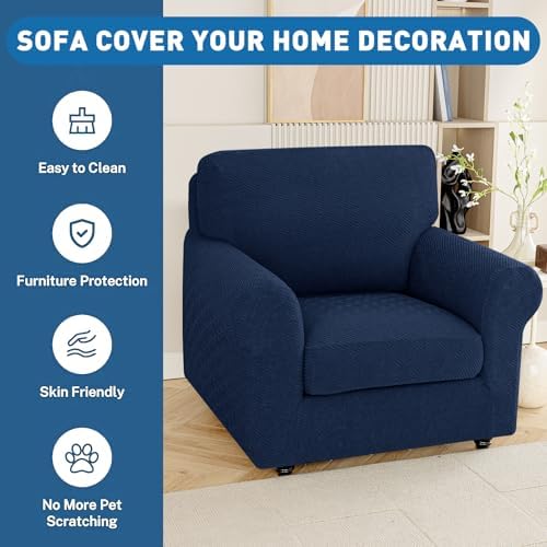 XINEAGE 1 Piece Stretch Couch Cushion Covers Individual Sofa Slipcovers - Image 7