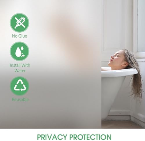 STATINT Frosted Glass Privacy Window Film UV Blocking, 41.3in x 19.68ft - Image 5
