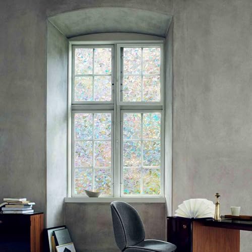 LEMON CLOUD Window Privacy Film, Rainbow Stained Glass Cling,23.6″ x 118.1″ - Image 7