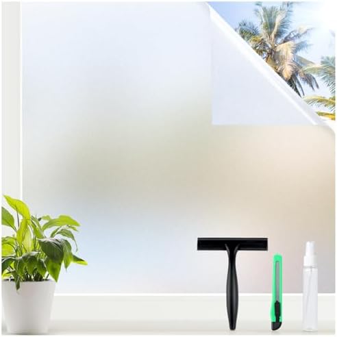 rabbitgoo Window Privacy Film with Tools, Pure, 35.4" x 157.4" by rabbitgoo