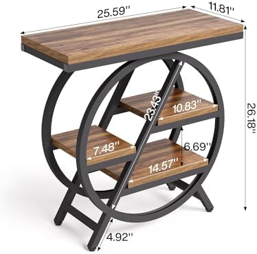 LITTLE TREE End Table, Set of 2 Narrow Side Table - Image 3