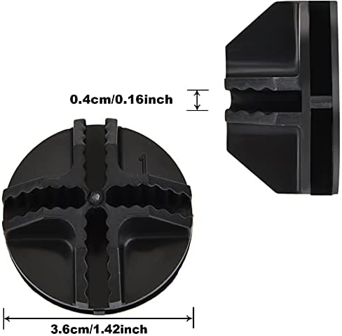 Jovitec 48 Pieces ABS Cube Connectors for Wire Storage Organizer, Black - Image 2