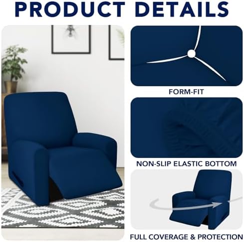 PureFit Waterproof Recliner Chair Cover Slipcovers for Couches and Sofas - Image 4