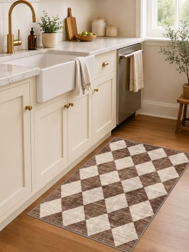 Checkered Entryway Rug - 28"x43" Front Door Mat Indoor Entrance - Image 7