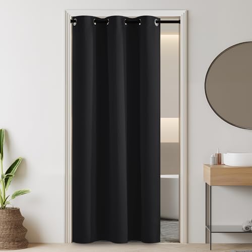RYB HOME 100% Blackout Doorway Curtains, Closet Curtain for Open Closet by RYBHOME
